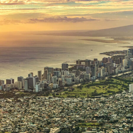 sunset air waikiki honolulu city