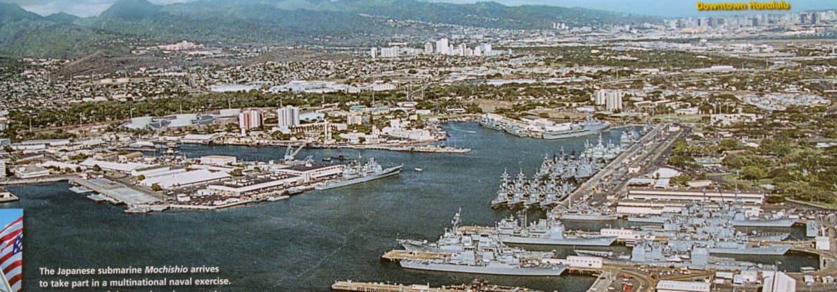 Military Ships docked at Pearl Harbor