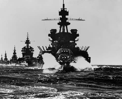 USS Pennsylvania Battleship Underway