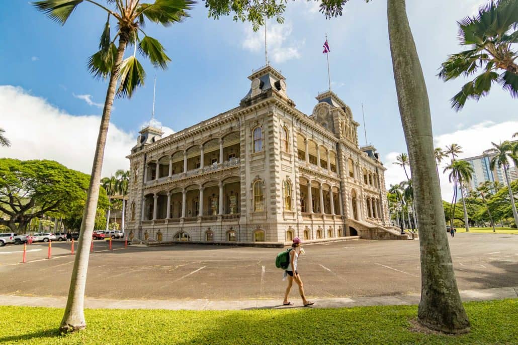 Iolani Palace in Honolulu Hawaii
