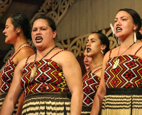 Maori Performers Sing at Polynesian Cultural Center Oahu