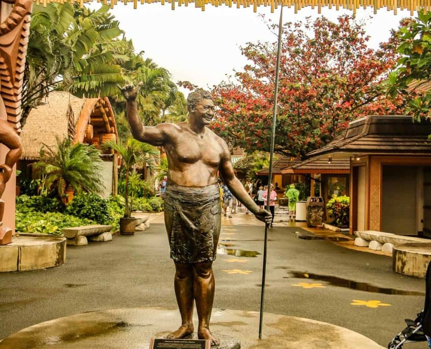 Statue at Entrance of Polynesian Cultural Center