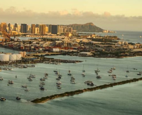 Honolulu harbor oahu