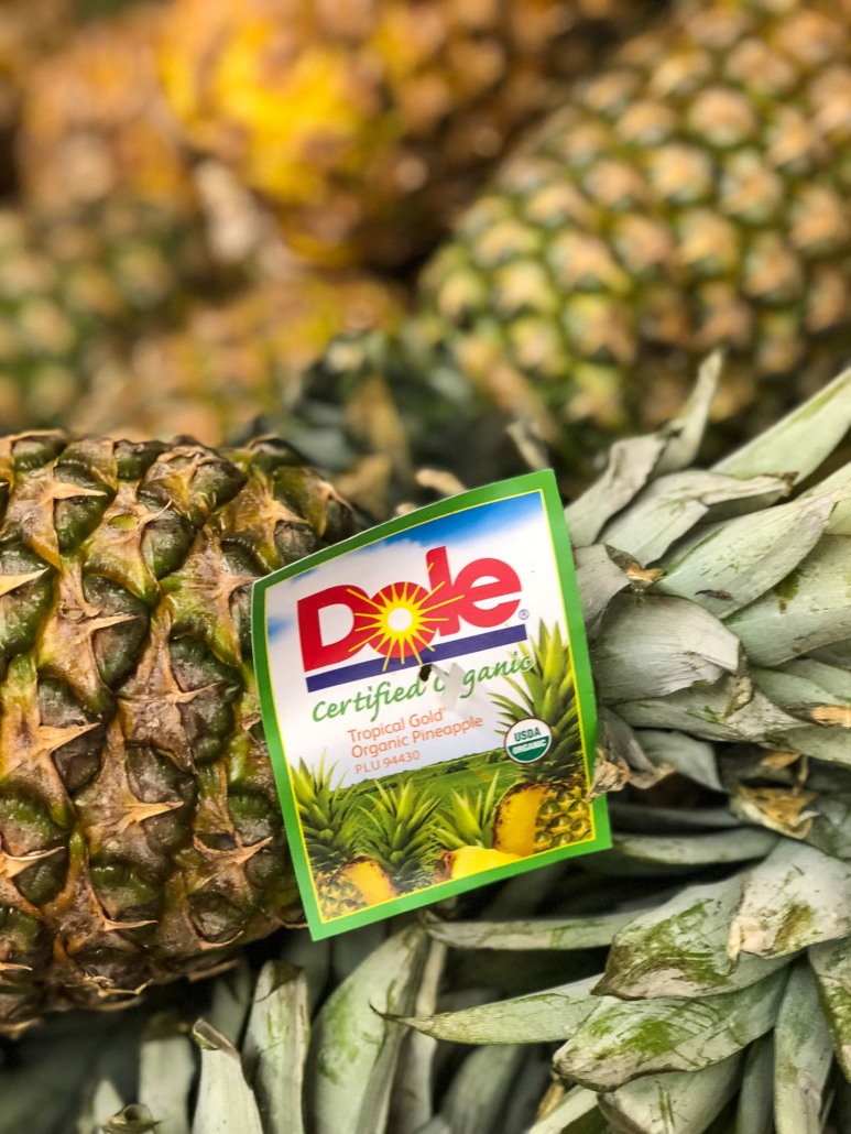 Pineapple Dole Label