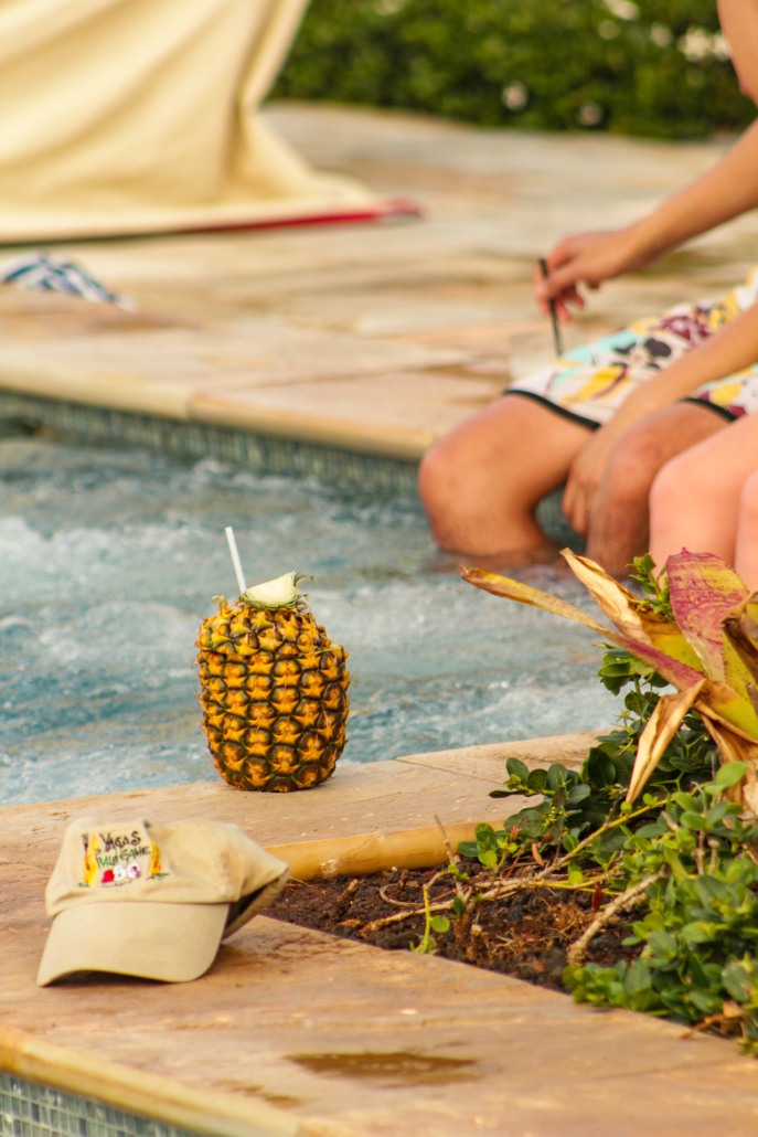 Pineapple Drink at Pool Four Seasons Maui