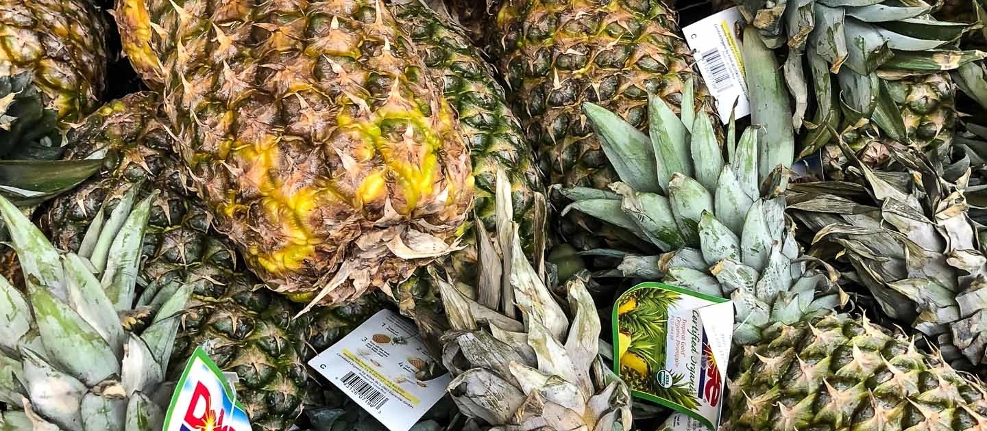 Dole pineapples in Store