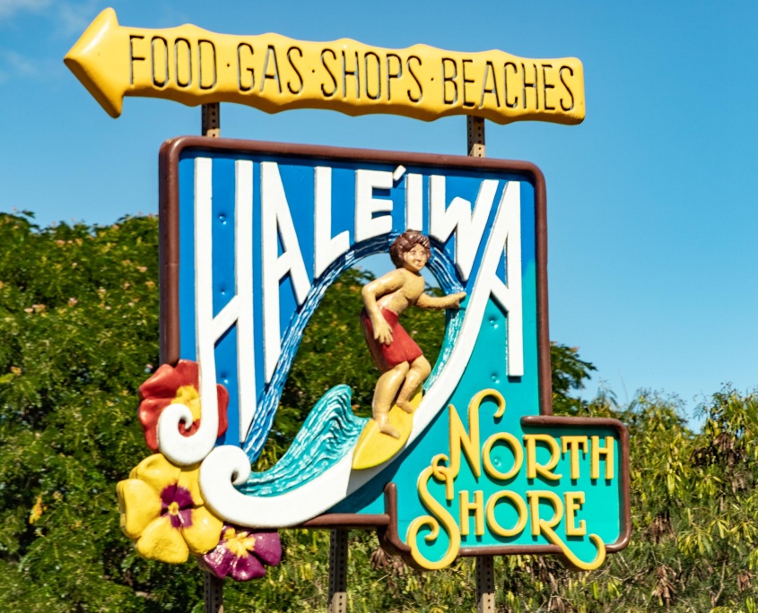 Haleiwa Sign North Shore Oahu