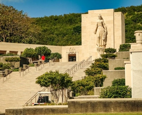 Punchbowl Cemetery Memorial Steps