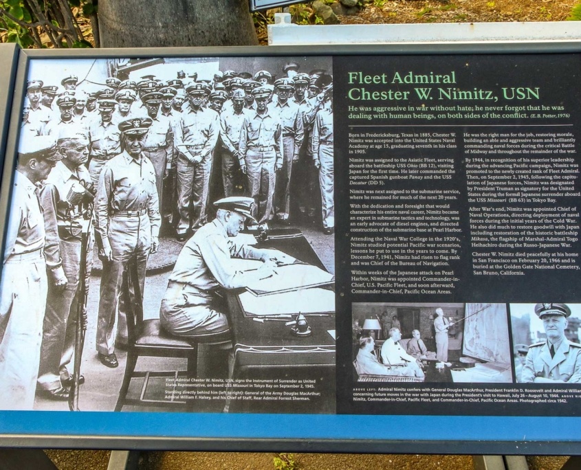 USS Missouri Japanese Surrender Info Sign