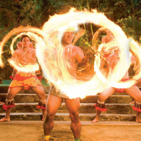 polynesia polynesian cultural center visit slide fire dancer
