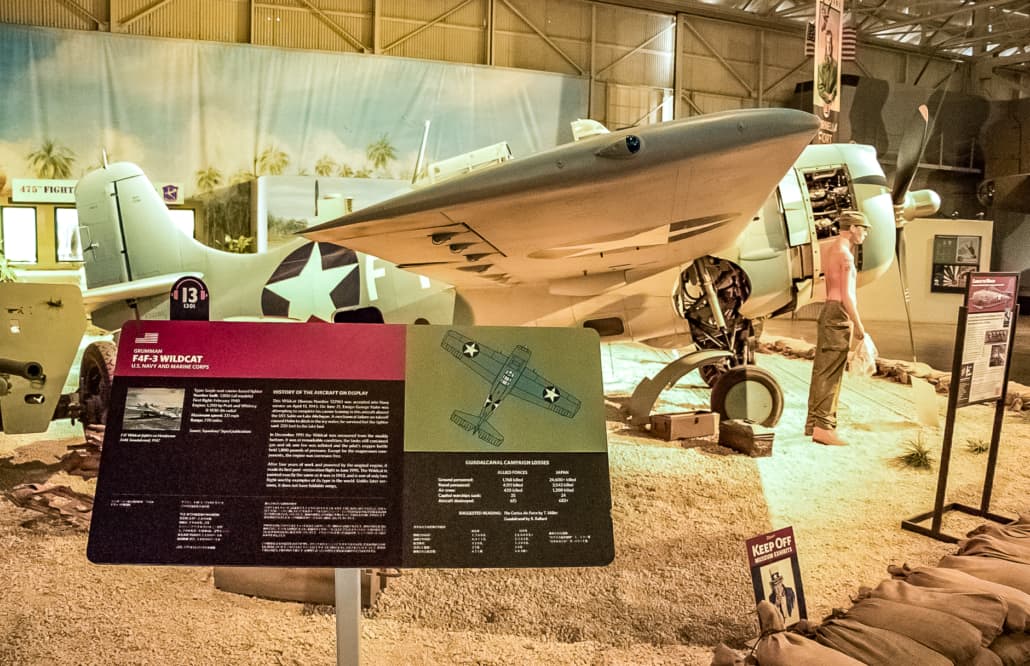 Pacific Aviaton Museum Grumman Wildcat Exhibit