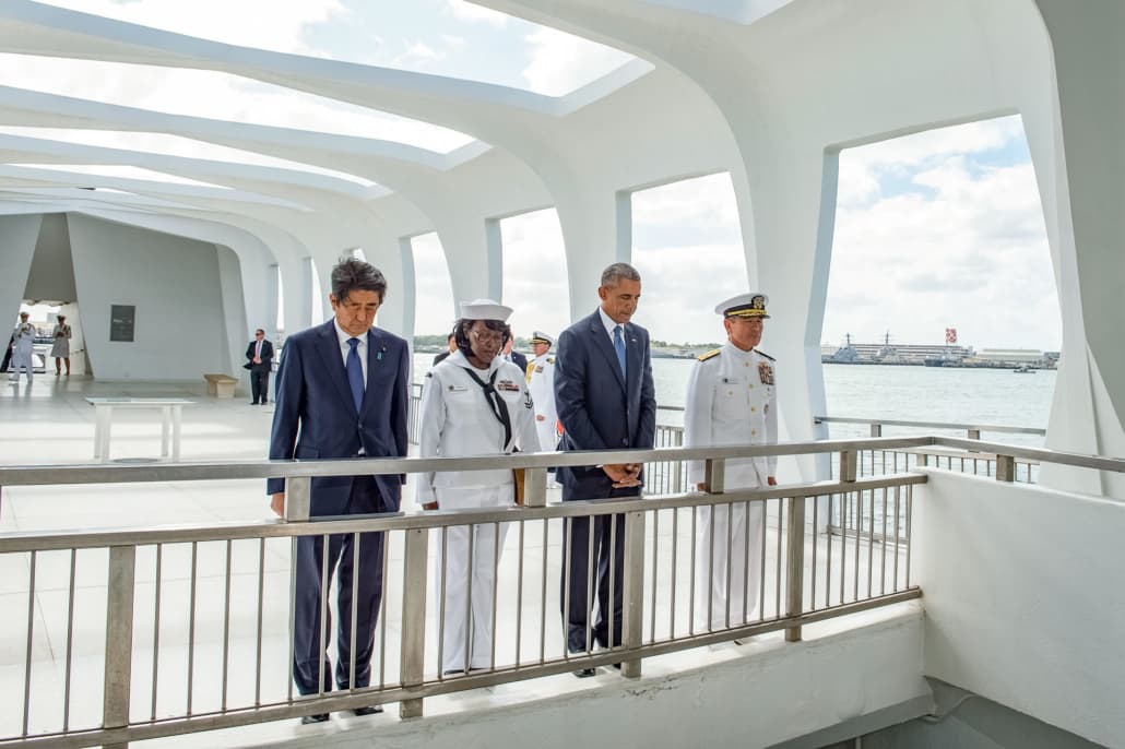 President Barack Obama and Prime Minister Abe Visit USS Arizona Memorial