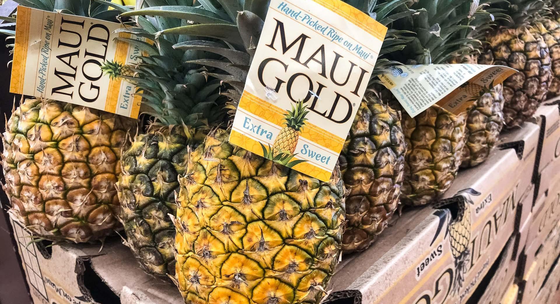 Maui Gold Pineapple Boxes H