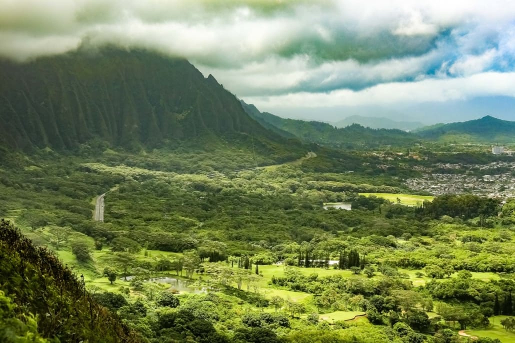 Nuuanu Valley Lookout View North