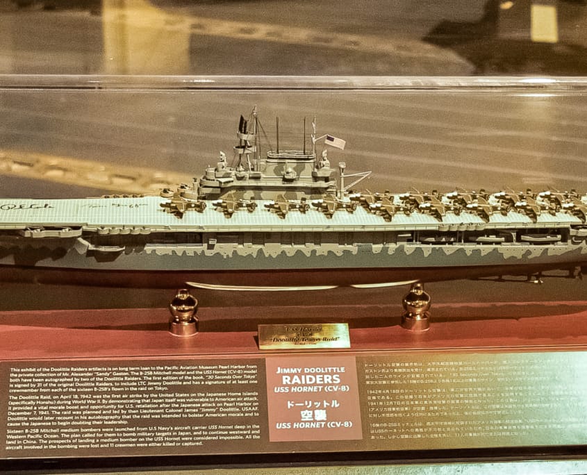 Pearl Harbor Aviation Museum Doolittle Raid Model