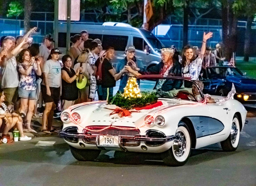 Pearl Harbor Survivor in Vintage Corvette