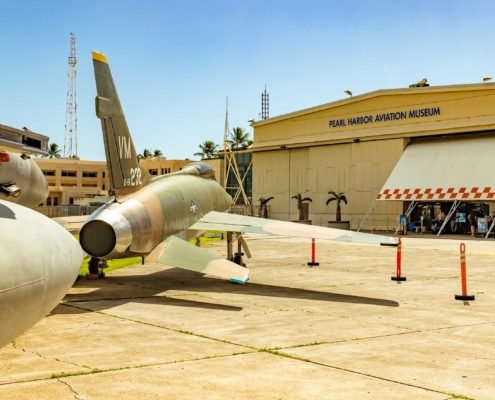 Pearl Harbor Aviation Museum Aircraft on Tarmac