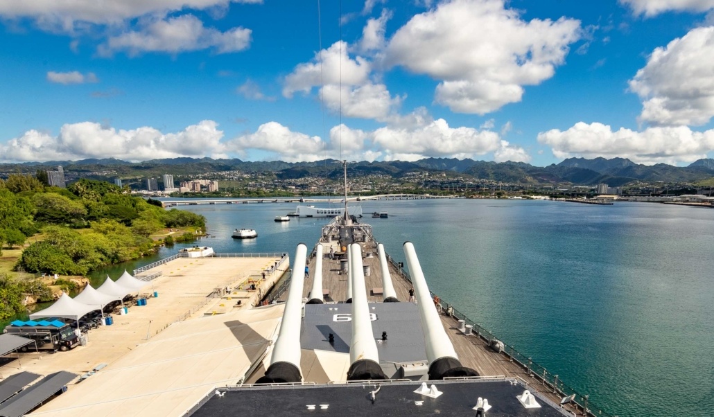 Pearl Harbor USS Missouri Overlooking Arizona Memorial Oahu