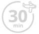 Grey 30 Minutes Flight Icon