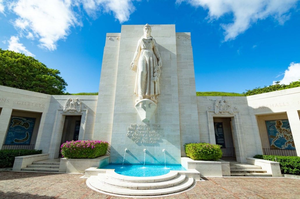 Honolulu Memorial at Punchbowl Cemetery Statue