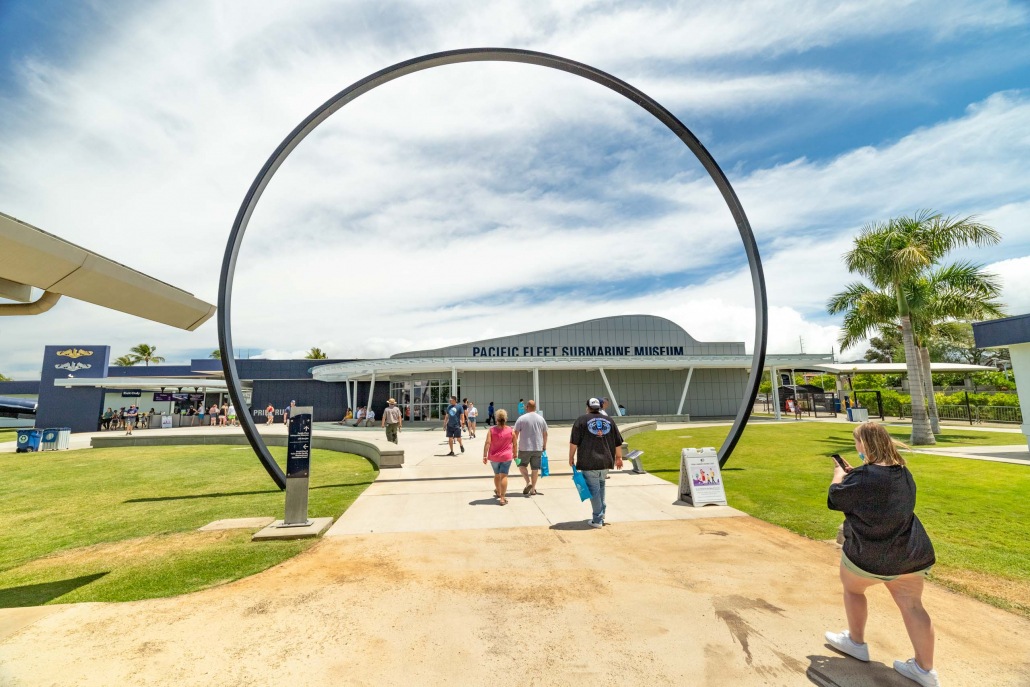 Pacific Fleet Submarine Museum Entrance Walkway Pearl Harbor Oahu