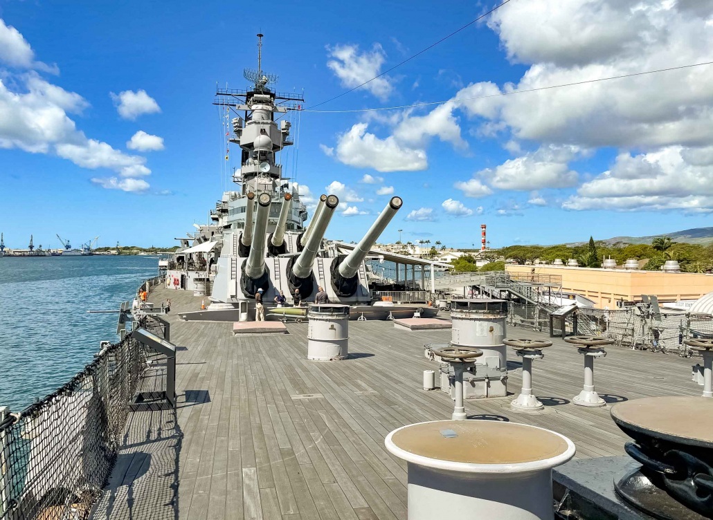 USS Missouri Deck and Guns Pearl Harbor Oahu
