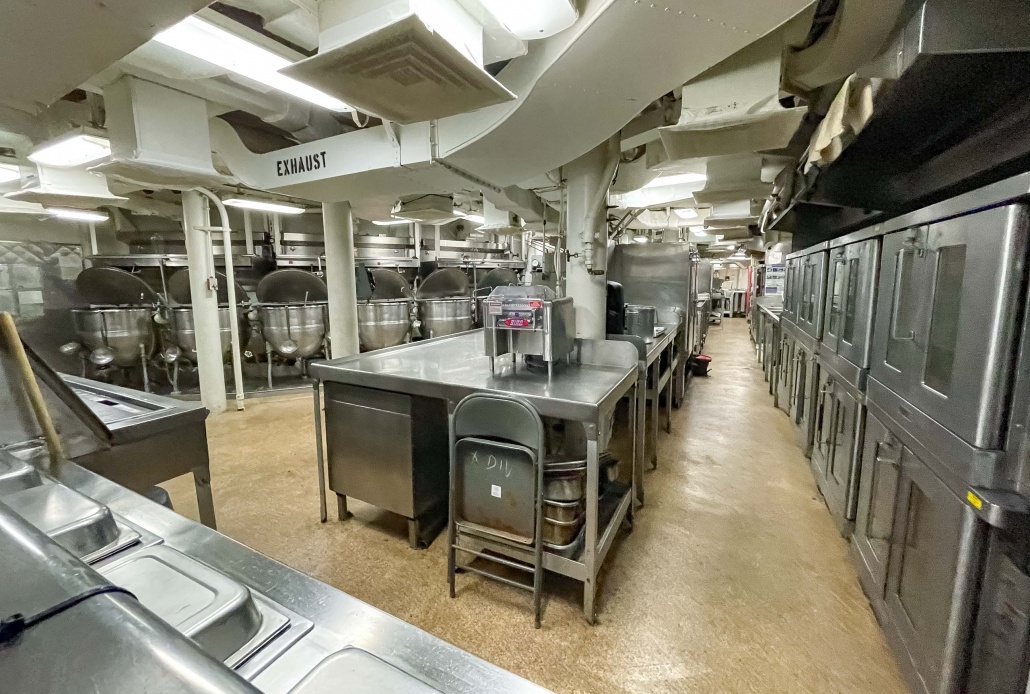 USS Missouri Interior Kitchen Pearl Harbor Oahu