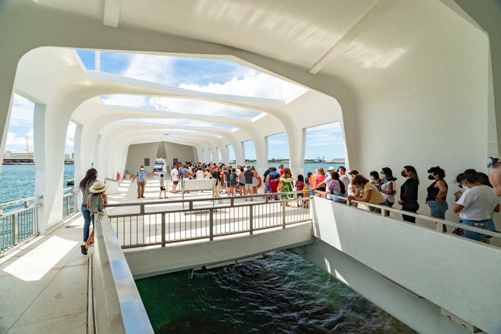 Arizona Memorial Interior Pearl Harbor Oahu