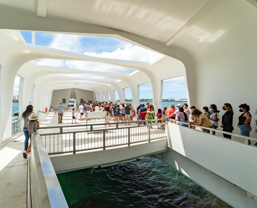 Arizona Memorial Interior Pearl Harbor Oahu