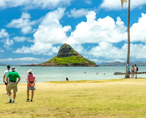 Kualoa Beach Park Visitors Oahu