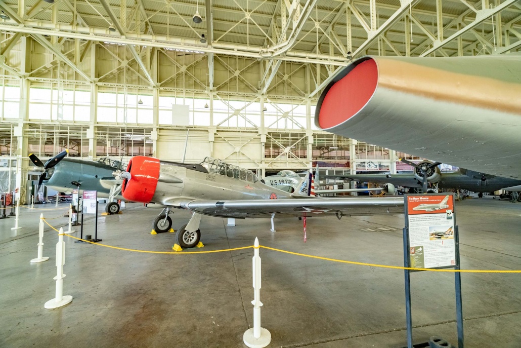 Pearl Harbor Aviation Museum Hanger 79 Planes and Jet Nose Oahu