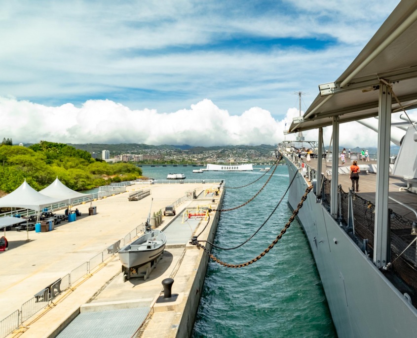 USS Missouri Battleship Ship Dock and Arizona Memorial Pearl Harbor Oahu