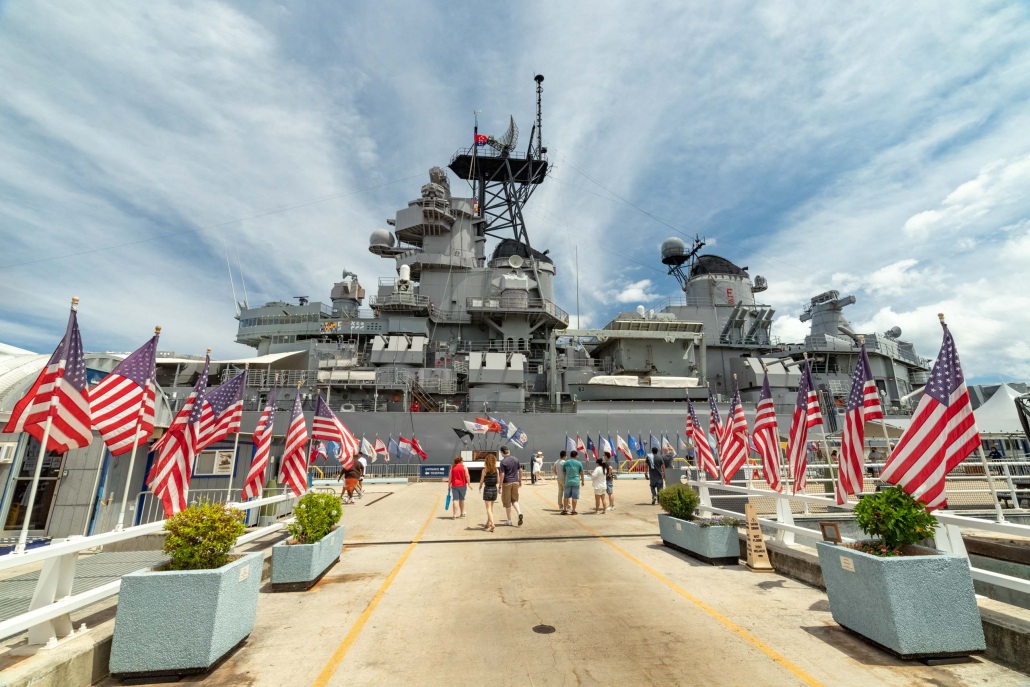 USS Missouri Battleship Walkway Entrance Pearl Harbor Oahu