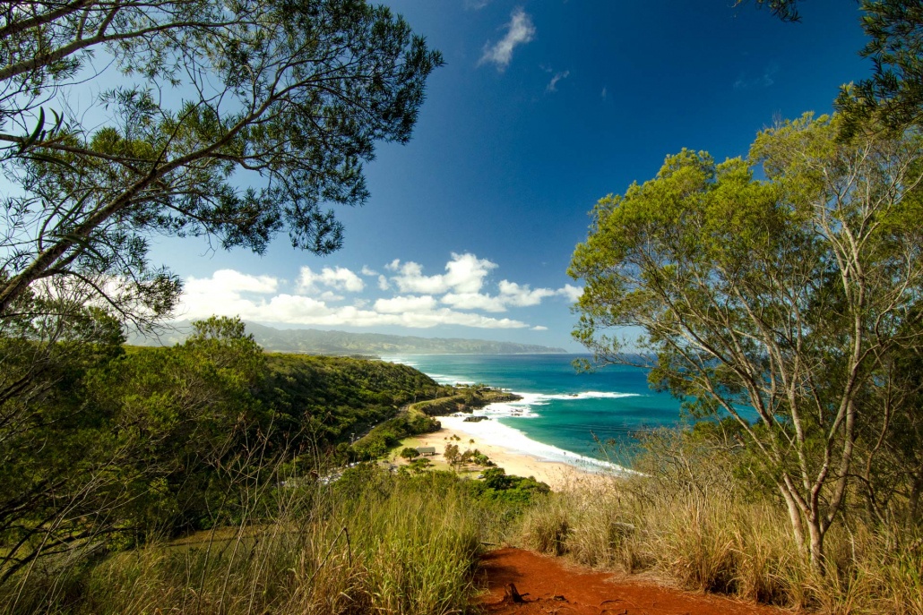 stunning views of the north shore beach on oahu
