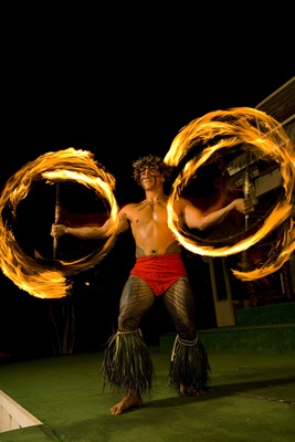 fire dances paradise cove luau oahu hawaii