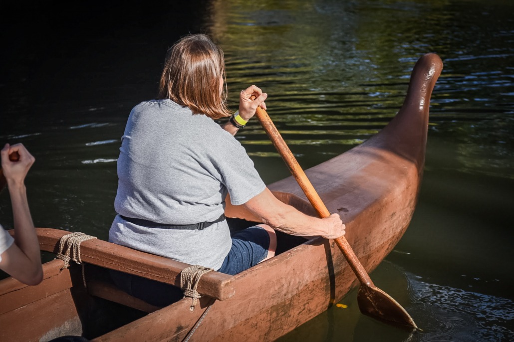 canoe paddling at polynesian cultural center glenn rawson group