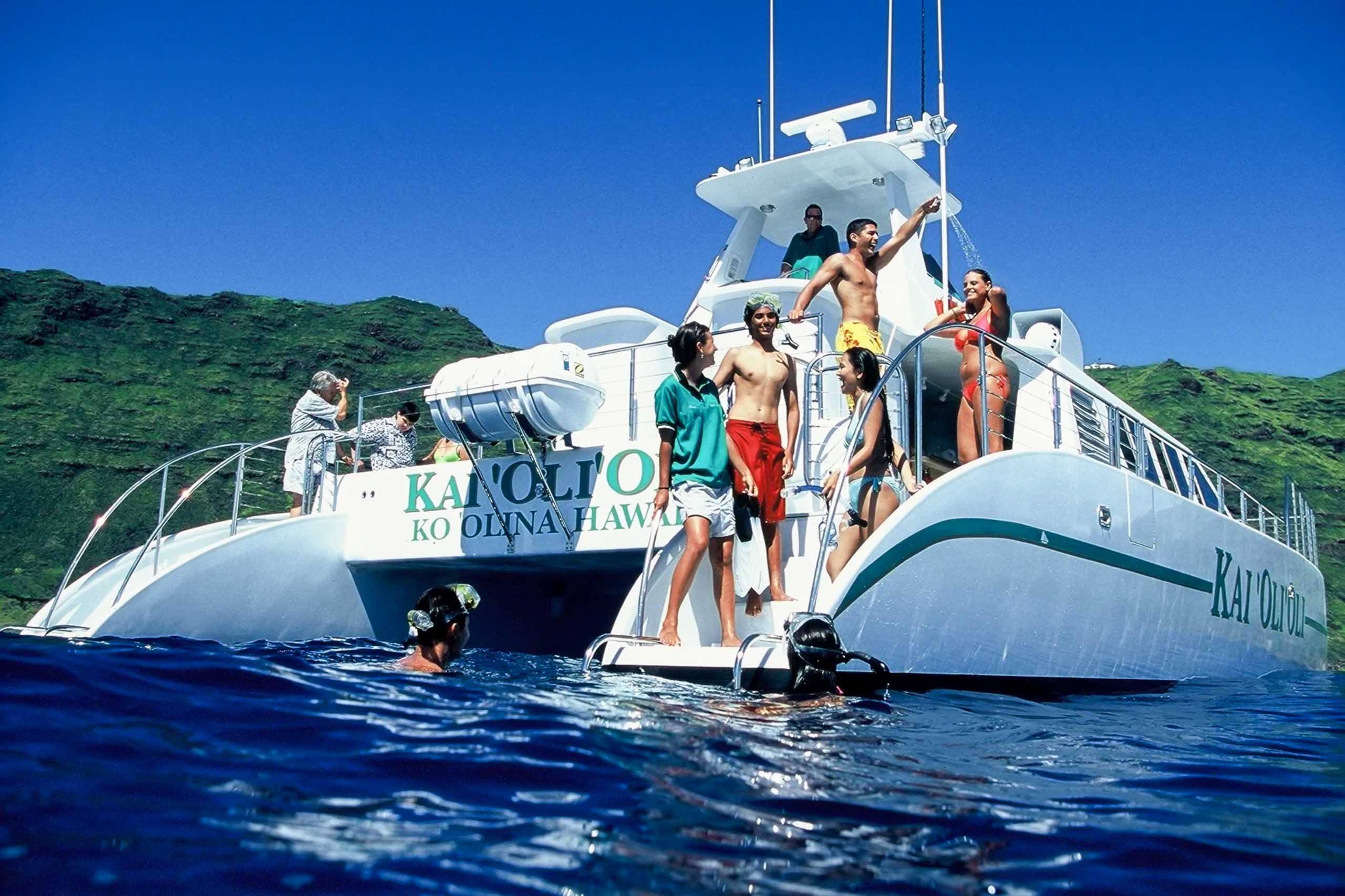 oceanjoycruises jayman built hawaii incentive group waianae snorkel cruise