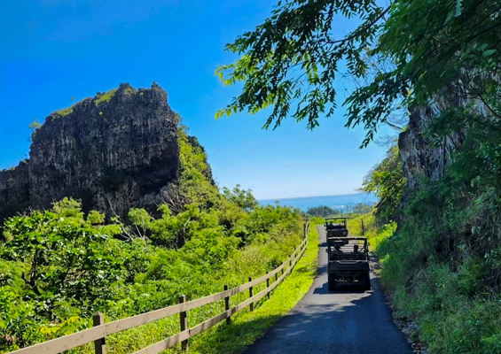oahu experience for achievers attendees slide jungle expedition